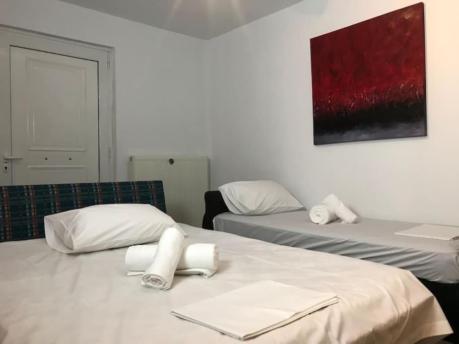 테살로니키 5 Min From Papageorgiou Free Indoor Parking 아파트 외부 사진